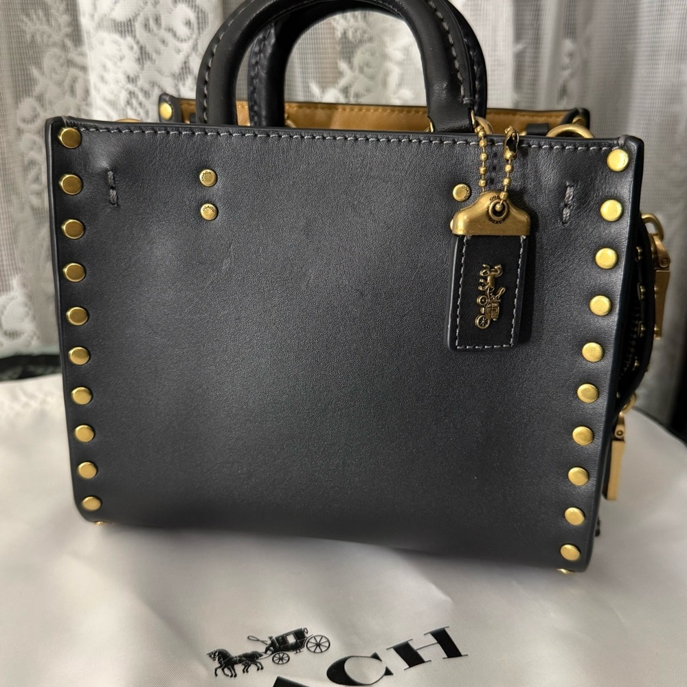 Coach Rogue 17 with Rivets Black/Brass